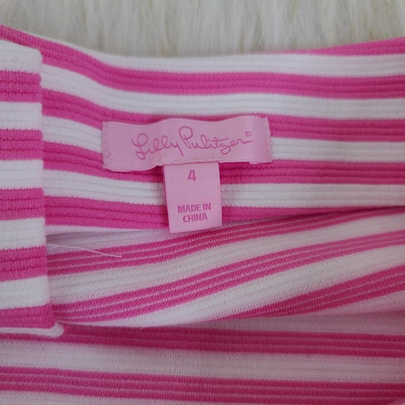Lilly Pulitzer | Pink & White Striped Mini Skirt - Picture 4 of 5